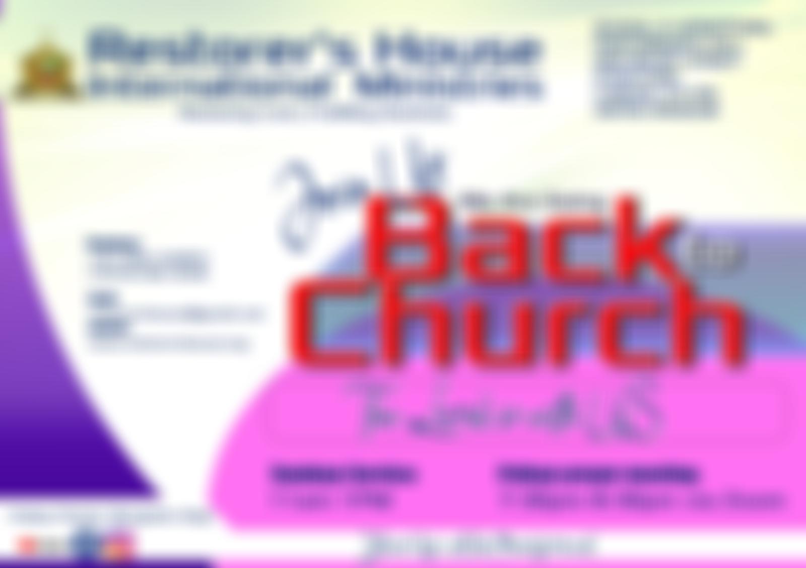 Restorers House International Ministries | Charici