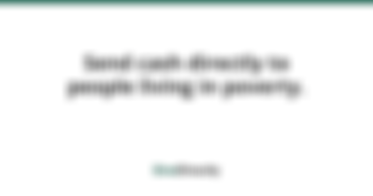 Givedirectly UK | Charici